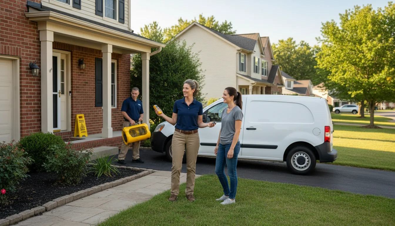 Water restoration image for Dehumidification And Cleanup Services in East Andover, ME